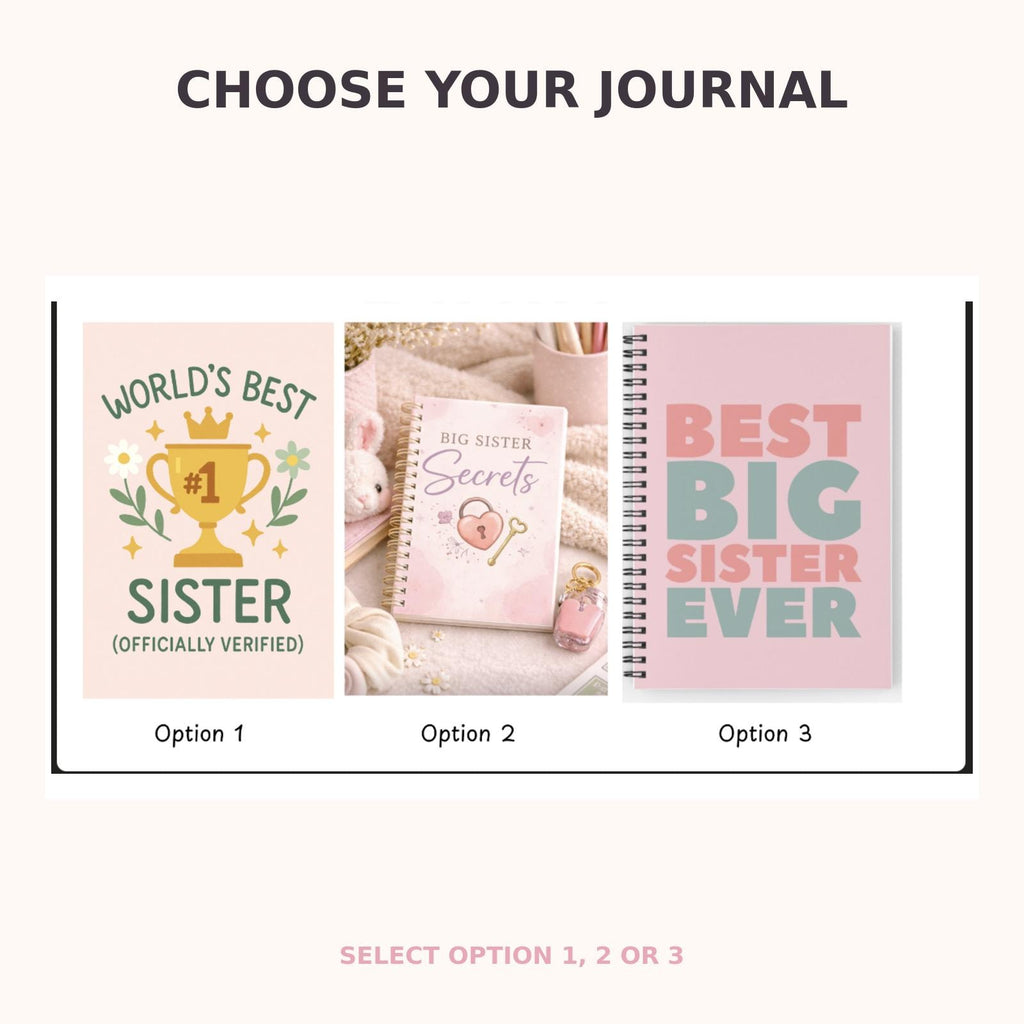 Personalized Big Sister Emergency Kit, New Sibling Gift Box, Tote, Tumbler, Journal, Activities