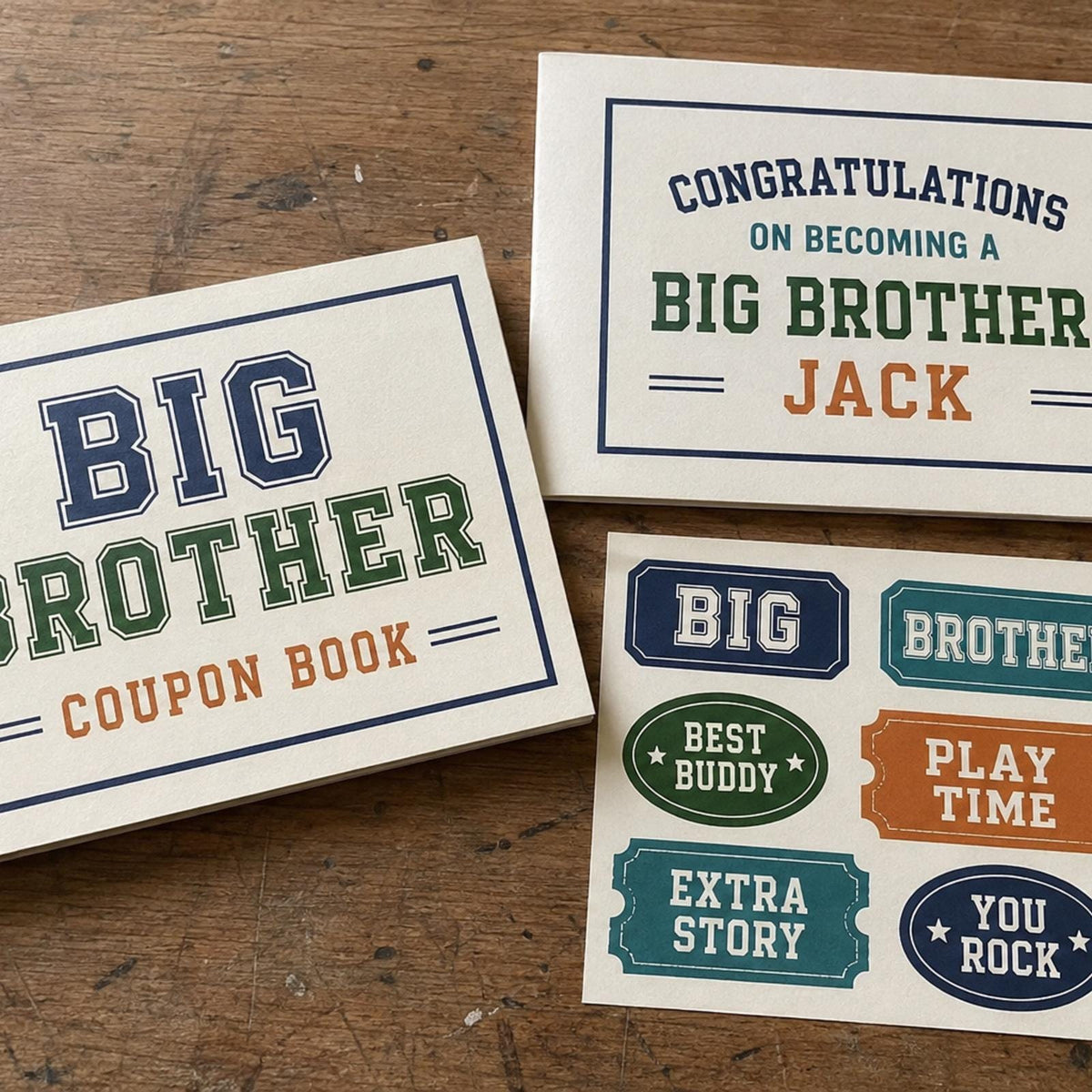 Personalized Big Brother Emergency Kit, New Sibling Gift Box (Ultimate Kit)