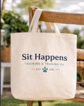 Sit Happens Canvas Tote Bag