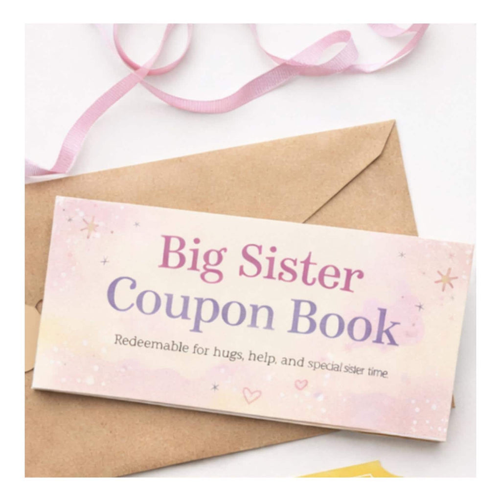 Personalized Big Sister Emergency Kit, New Sibling Gift Box, Tote, Tumbler, Journal, Activities