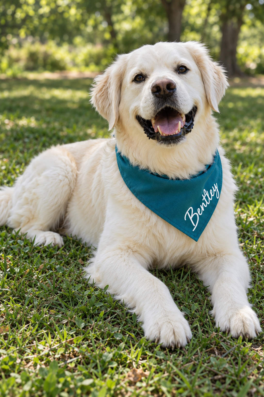 Personalized Dog Name Bandana – Over-the-Collar