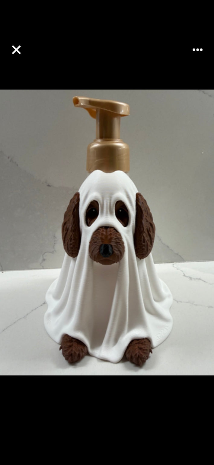 Halloween Dog B&BW Foaming Hand Soap Cover