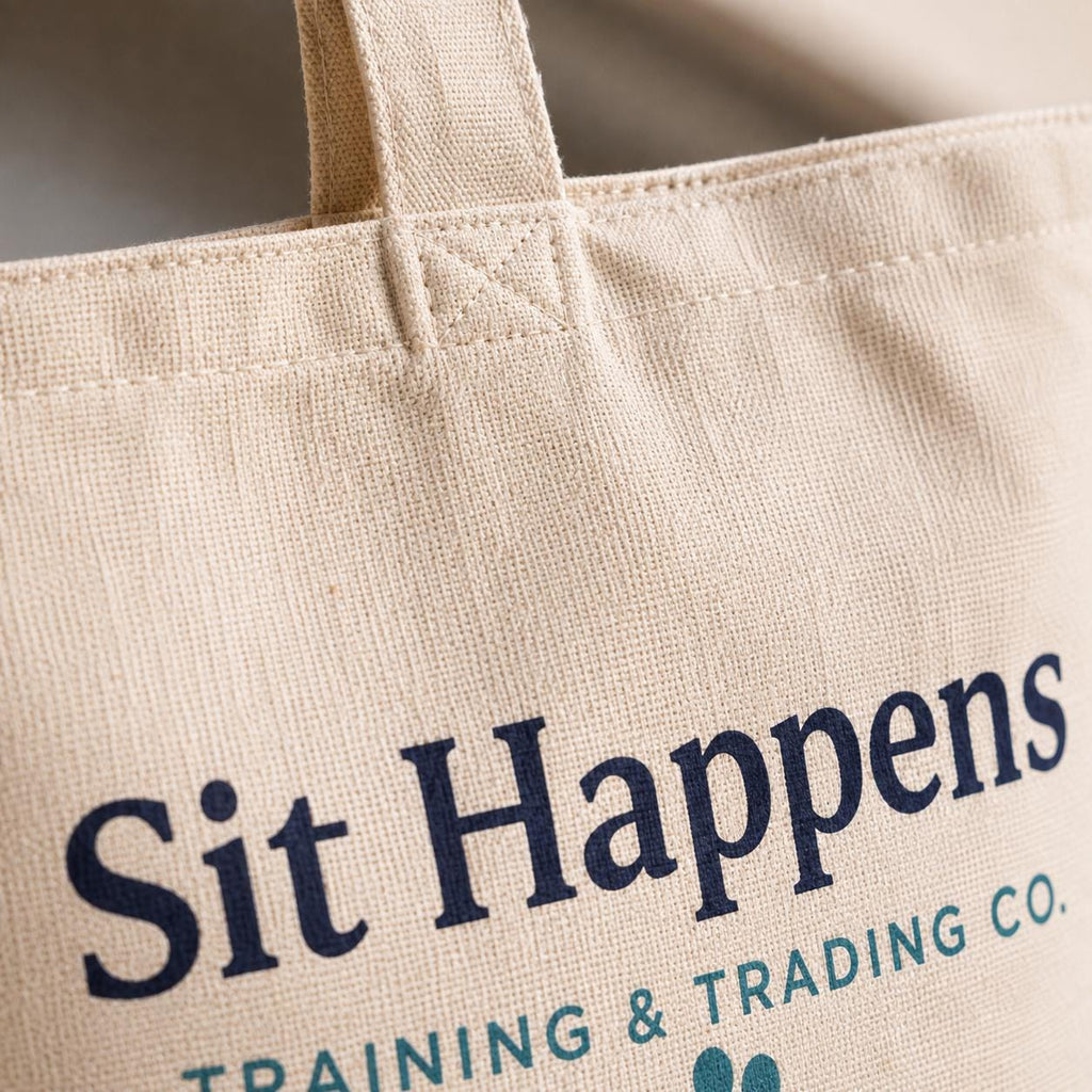 Sit Happens Canvas Tote Bag