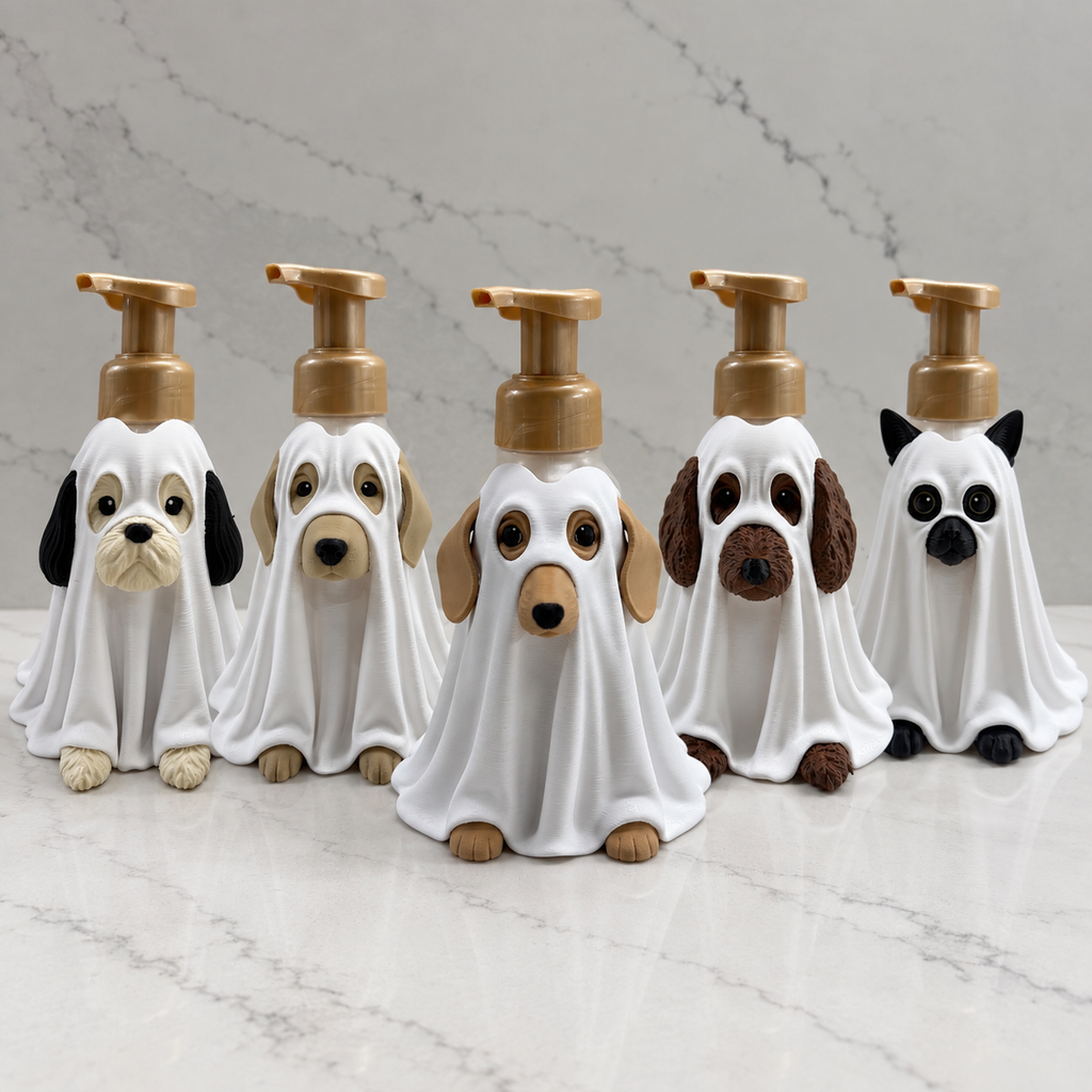 Halloween Dog B&BW Foaming Hand Soap Cover