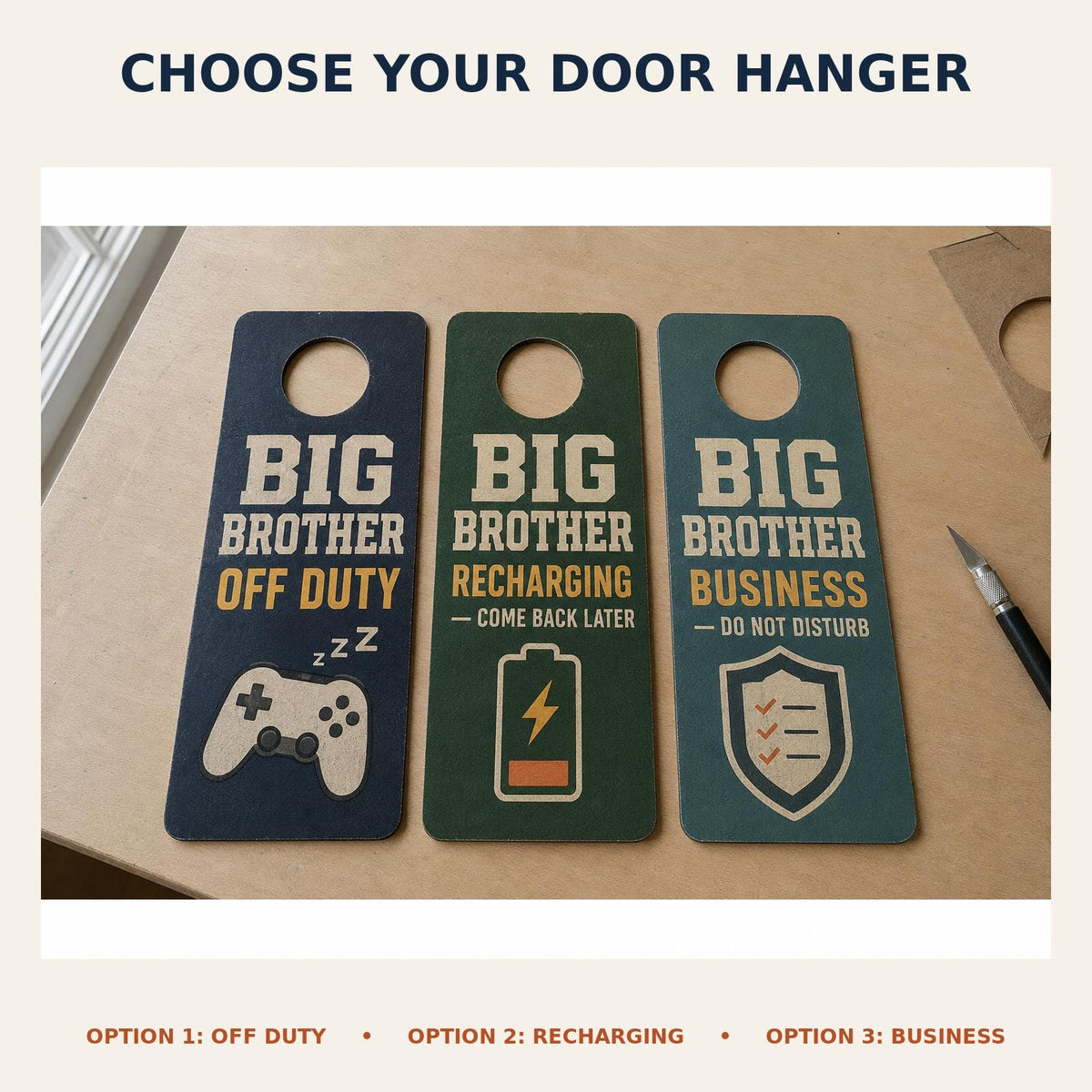 Personalized Big Brother Emergency Kit, New Sibling Gift Box (Ultimate Kit)