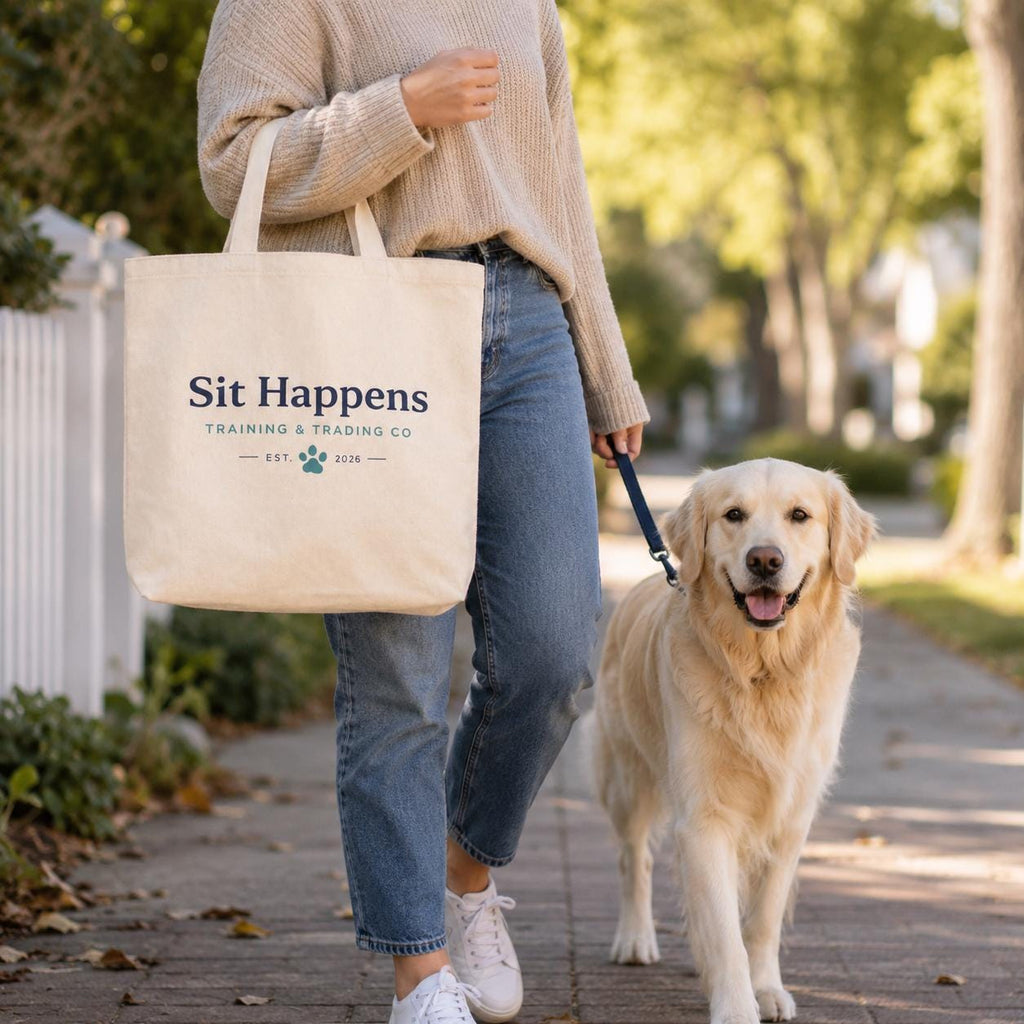 Sit Happens Canvas Tote Bag