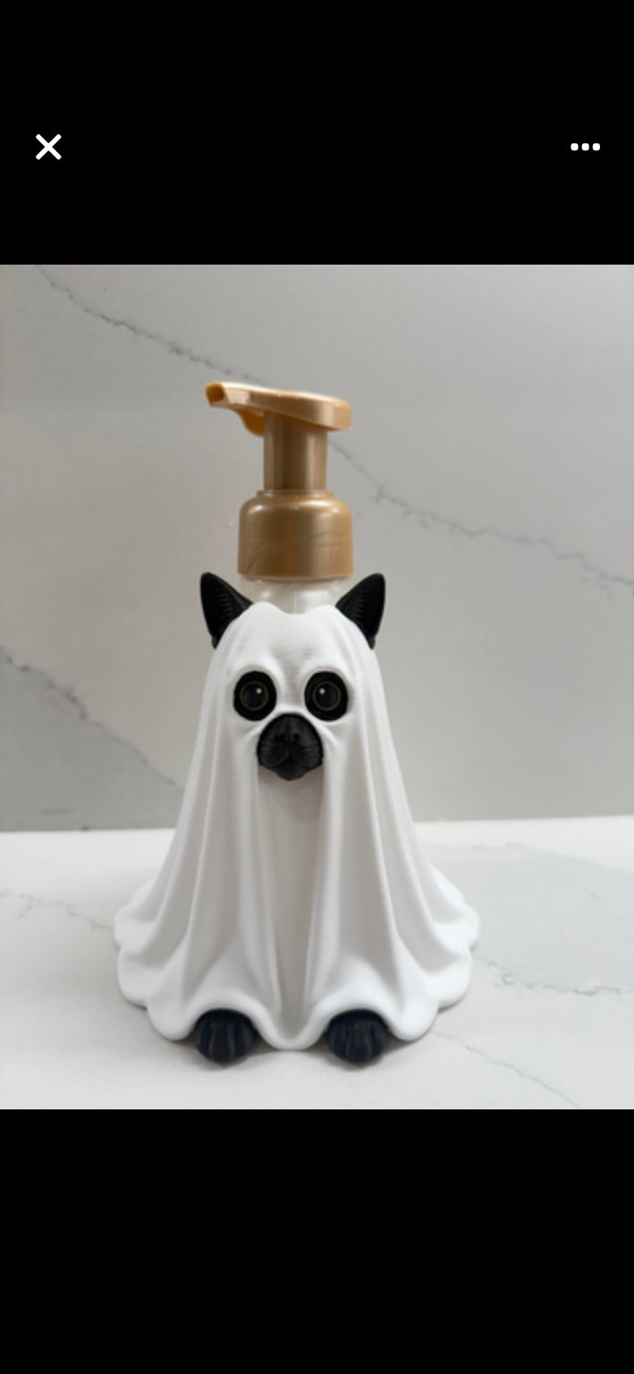 Halloween Dog B&BW Foaming Hand Soap Cover