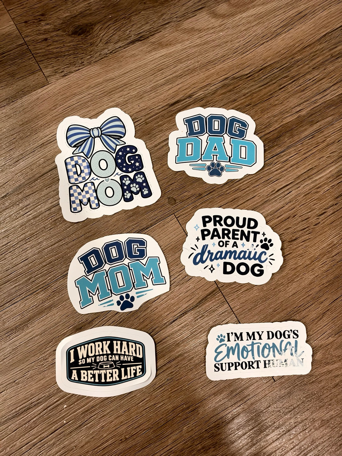 Original photograph of sticker design choices