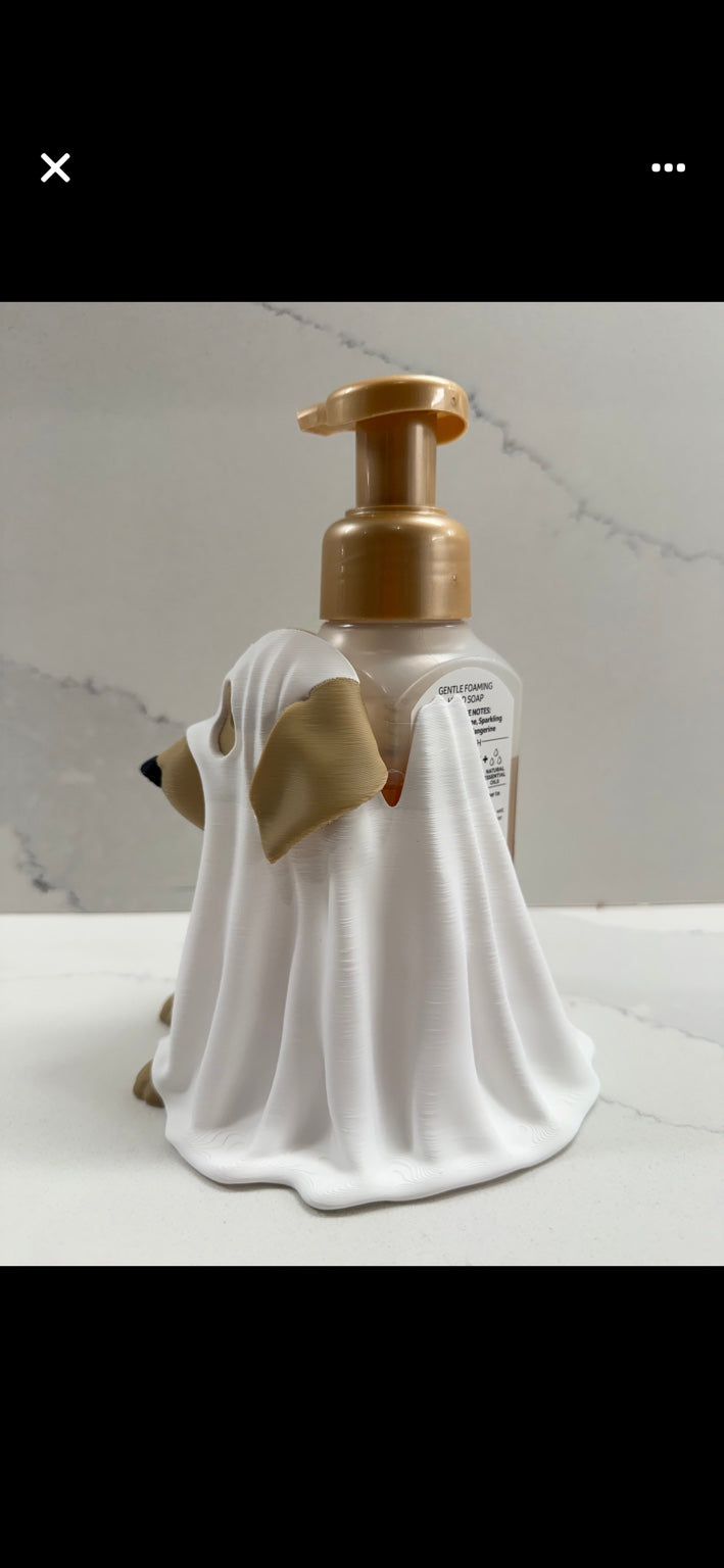 Halloween Dog B&BW Foaming Hand Soap Cover