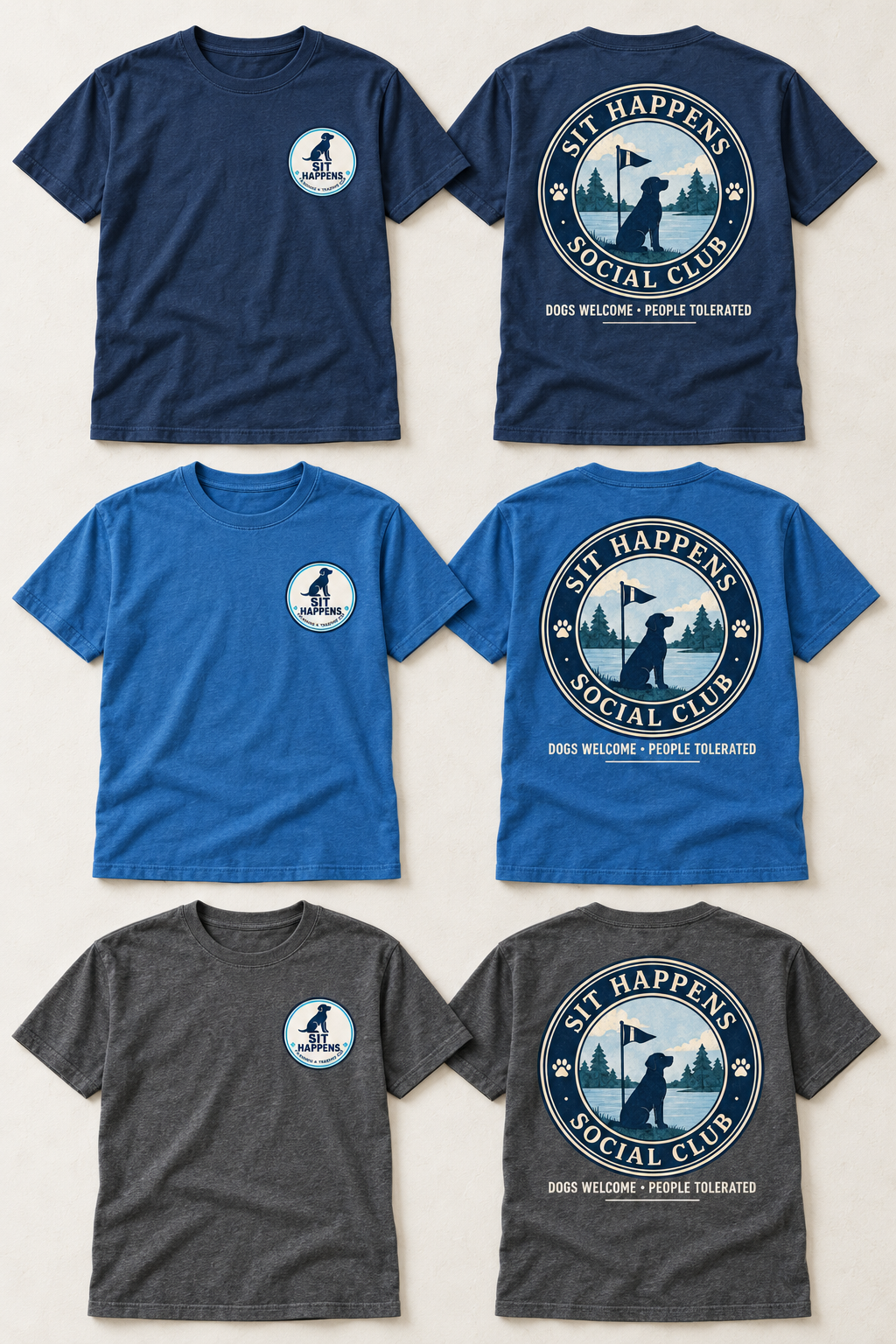Sit Happens Social Club Outdoor Dog T-Shirt
