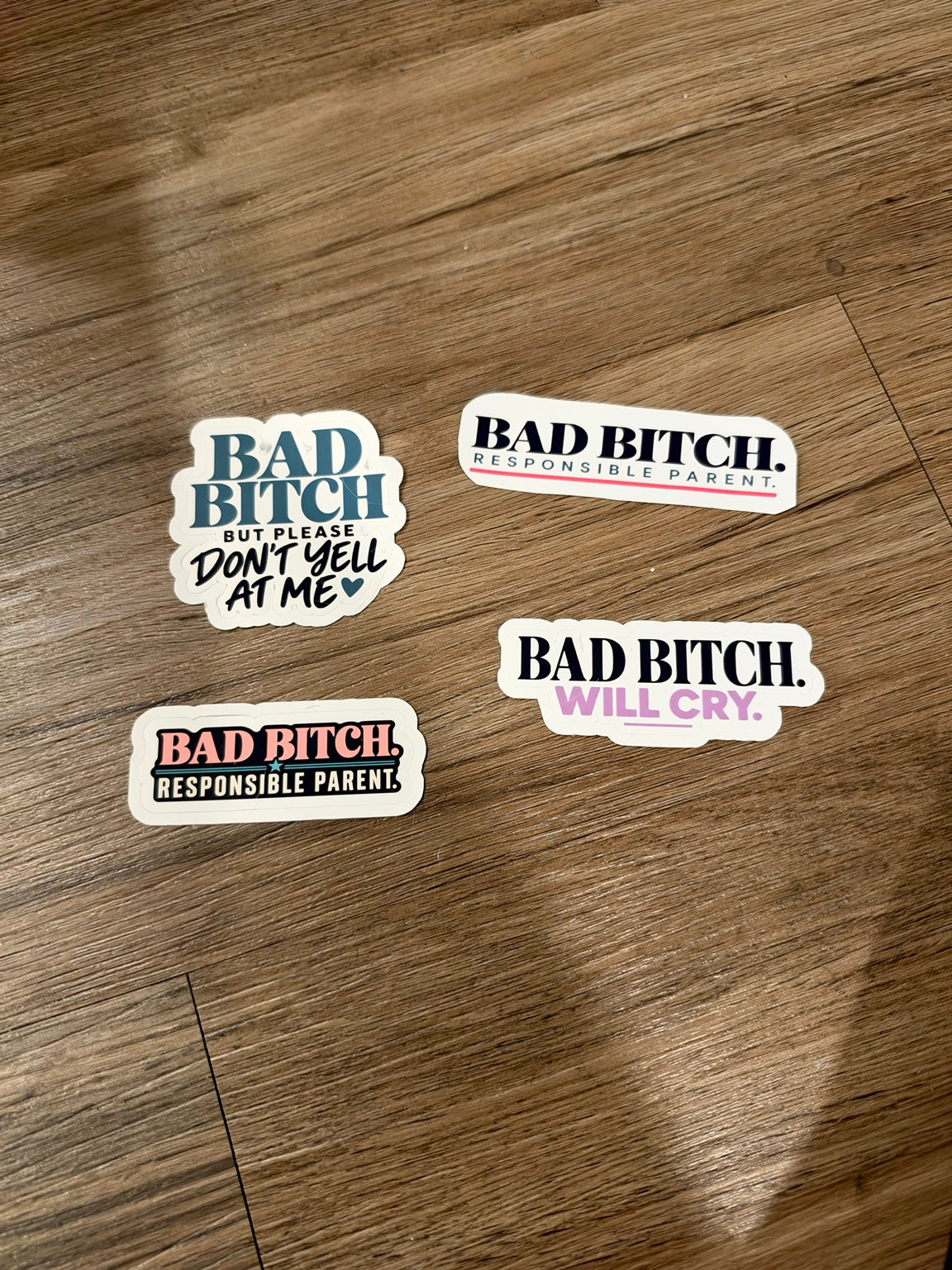 Original photograph of sticker design choices