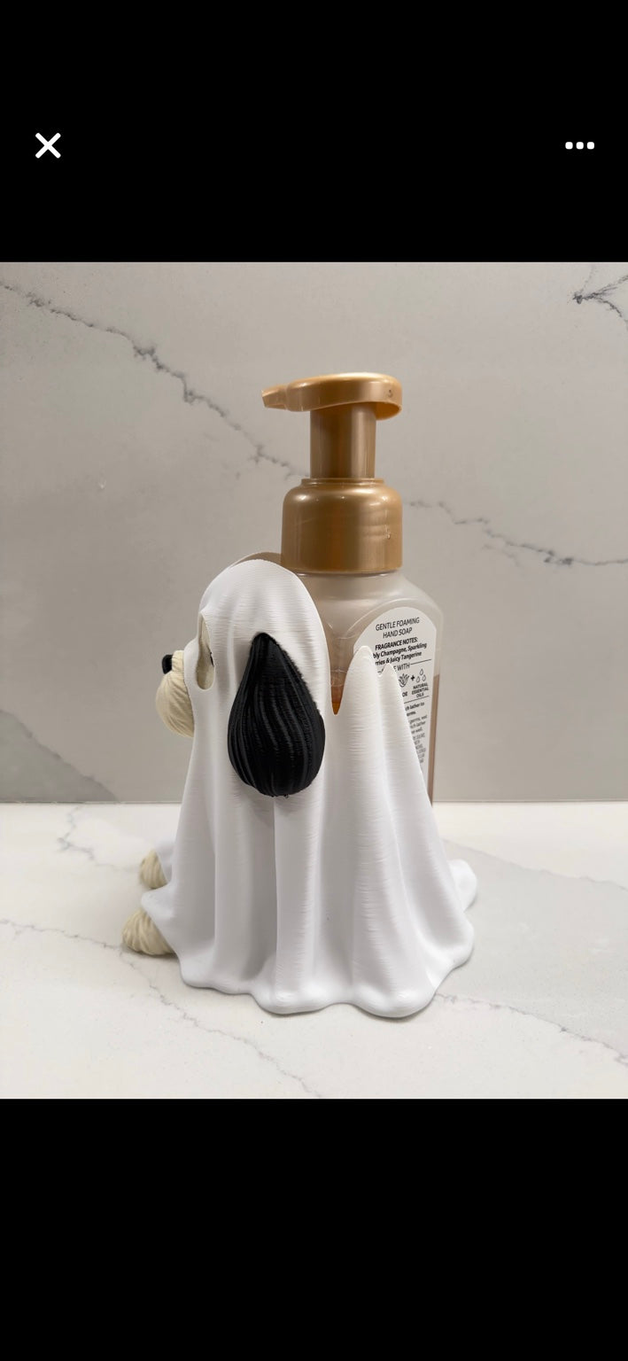 Halloween Dog B&BW Foaming Hand Soap Cover